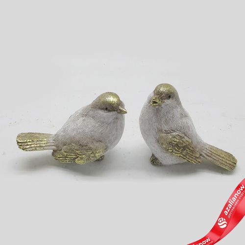 Сувенир «Птичка» (полирезин), Н7x9x5,5см, в асс., золотой