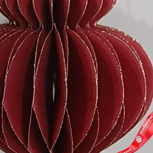 Фото 3: Украшение подвесное «Юла» (бумага), D8х10см, красный