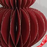 Маленькое фото 3: Украшение подвесное «Юла» (бумага), D8х10см, красный