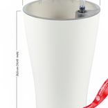 Маленькое фото 4: Горшок (Кашпо) Kalika Perfo с автополивом Пластик D 17,5 см H 26,5 см Белый