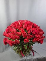 Фото флориста 4: Акция! Букет из 101 красной розы, 40 см, Россия