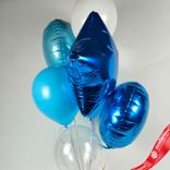 Маленькое фото 4: Композиция из 7 шаров с гелием «Комбо»