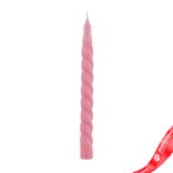 Маленькое фото 1: Свеча «Спираль» (8 часов), 24х2см, розовый