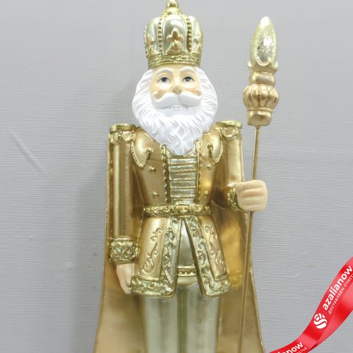 Фото 4: Сувенир «Щелкунчик» (полирезин), H35,5x12,5x10,5см, золотой