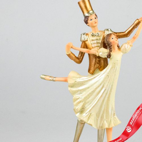 Фото 2: Сувенир «Пара» (полирезин), Н25,5х16х10см, золотой