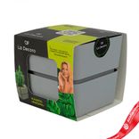 Маленькое фото 3: Цветочный горшок «Фиори» (пластик), D9,5xH8,5см, 0,45л, серый