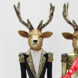 Маленькое фото 4: Сувенир «Олень» (полирезин), Н32х7,5х6,5см, в асс., черный/золотой