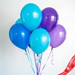 Маленькое фото 1: Композиция из 7 шаров с гелием, 30 см, вар. 24