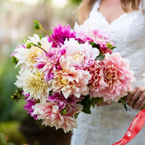 Фото 2: Георгин Брайдал Букет Микс (Bridal Bouquet Mix). Сервис доставки цветов AzaliaNow