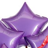 Маленькое фото 5: Шары с гелием «Звезда», сиреневый, 5 шт, 48 см