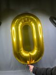 Фото флориста 1: Шар с гелием «Цифра - 0», 102 см., золото
