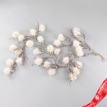 Маленькое фото 1: Гирлянда декоративная заснеженная, 105 см, белый