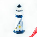 Маленькое фото 3: Сувенир «Маяк» (дерево), Н27см, бел./син.