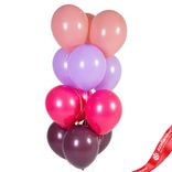 Маленькое фото 1: Композиция из 12 шаров с гелием, ассорти