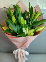 7 белых лилий, Голландия. Фото флориста - 0