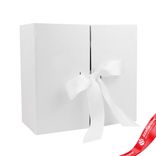 Маленькое фото 2: Коробка подарочная (картон), 21х19хН9см, белый