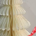 Маленькое фото 3: Украшение подвесное «Елочка» (бумага), D9,6х15см, кремовый