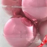 Маленькое фото 5: Набор шаров 6шт. в тубе (стекло), D8см, в асс., розовый, вид 3