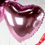 Маленькое фото 5: Композиция из 5 шаров с гелием, розовый, прозрачный, вар. 2
