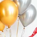 Маленькое фото 3: Композиция из 5 шаров с гелием, 30 см, вар.12