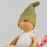 Маленькое фото 5: Сувенир «Мальчик/Девочка» (полирезин), H13,5х10,2х6,3см, зеленый