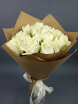 Фото флориста 1: Акция! Букет из 9 белых роз «Любимый»