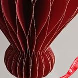 Маленькое фото 5: Украшение подвесное «Юла» (бумага), D9,5х15см, красный