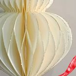 Маленькое фото 3: Украшение подвесное «Юла» (бумага), D8х10см, кремовый