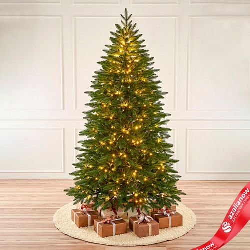 Ель искусственная с лампочками «Cамарская» (PE), 2,7м, зеленый