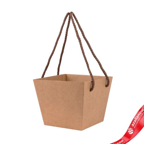 Коробка для букета 11,8х15,4х12,5см, натуральный