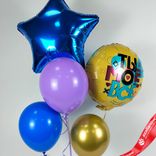 Маленькое фото 4: Композиция из 5 шаров с гелием «Ты Мое Все»
