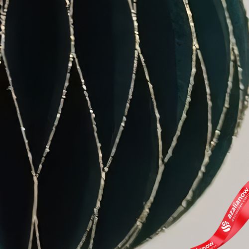 Фото 5: Украшение подвесное «Шар» (бумага), D8см, темно-зеленый