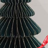 Маленькое фото 3: Украшение подвесное «Елочка» (бумага), D9,6х15см, темно-зеленый