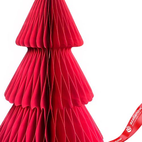 Фото 3: Сувенир «Елочка» (бумага), D20х30см, красный