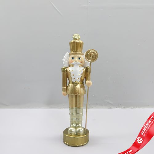 Сувенир «Щелкунчик» (полирезин), H16x5,5x4см, золотой