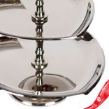 Маленькое фото 5: Подставка «Сердце» 3 яруса (металл), 20х23xH34см, серебряный