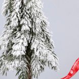 Маленькое фото 3: Ель искусственная заснеженная, Н31х12х12см, зеленый/белый