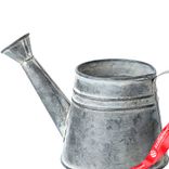 Маленькое фото 2: Кашпо лейка «Три линии» (металл), D18хН8-10см, в асс., серый