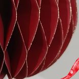 Маленькое фото 5: Украшение подвесное «Шар» (бумага), D10см, красный