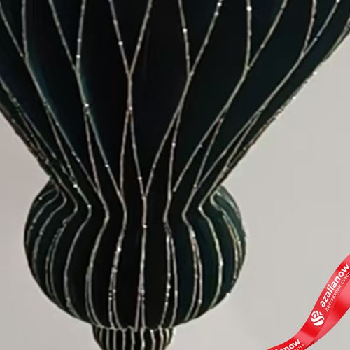 Фото 5: Украшение подвесное «Юла» (бумага), D9,5х15см, темно-зеленый