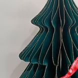 Маленькое фото 4: Украшение подвесное «Елочка» (бумага), D18х22см, темно-зеленый