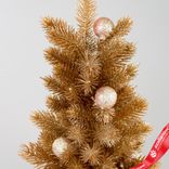 Маленькое фото 4: Ель искусственная с шарами, H46см, золотой