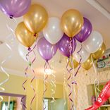 Маленькое фото 1: Композиция из 14 шаров с гелием «День рождения», вар. 4