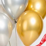 Маленькое фото 3: Композиция из 5 шаров с гелием, 30 см, вар.17