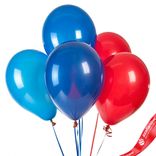 Маленькое фото 1: Композиция из 5 шаров с гелием, вар. 1