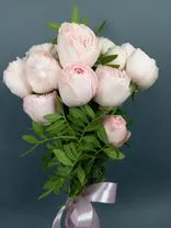 Фото флориста 1: Букет из 5 пионовидных розовых роз, 50 см, Эквадор