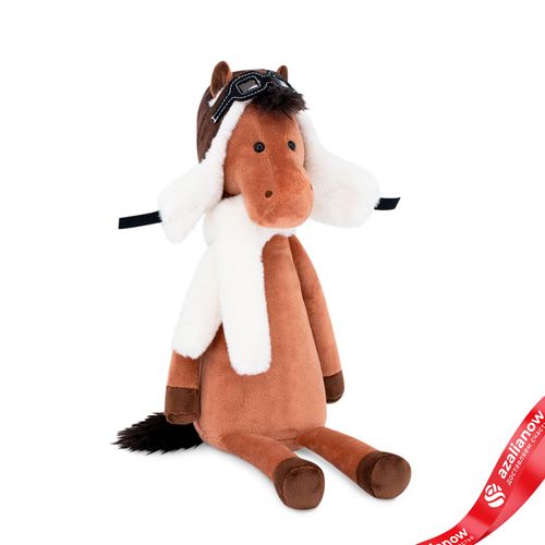 Игрушка м/н «Конь Авиатор», 25см, коричневый