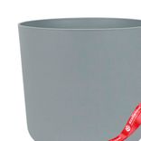 Маленькое фото 2: Кашпо «Сатина ЭКО» (пластик), D13xH12,5см, 1,5л, серый