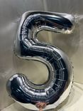 Фото флориста 1: Шар с гелием «Цифра - 5», 102 см., серебро