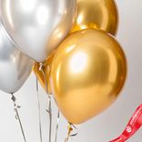 Маленькое фото 3: Композиция из 5 шаров с гелием, 30 см, вар.13